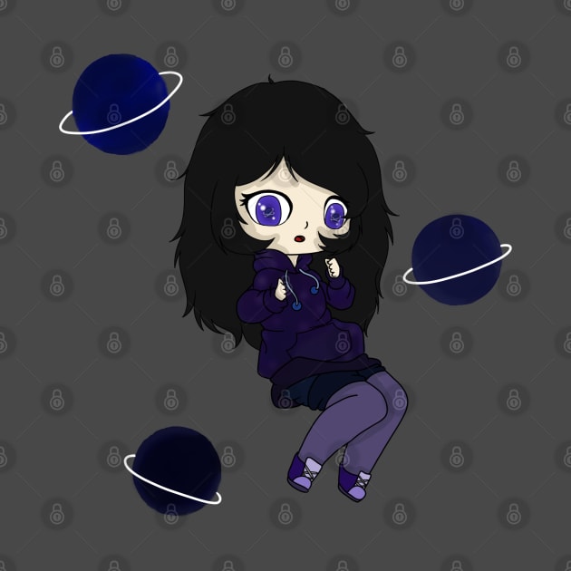 Galaxy girl chibi by LillyTheChibi