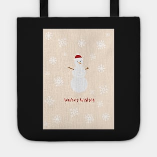 "Warm Wishes" Christmas Card Tote