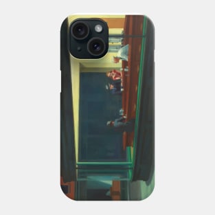 Nighthawks, Edward Hopper, Night Owl, Classic Painting Phone Case