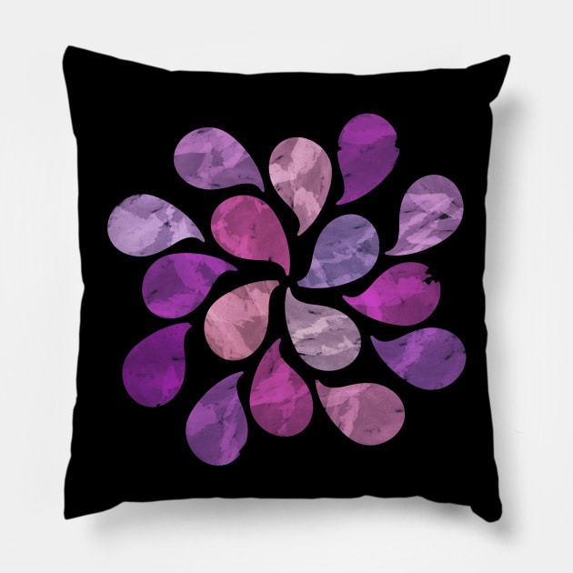 Abstract Water Drops Pillow by uniqued