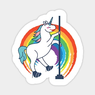 Unicorn Rainbow Tabeldance Dance Magnet