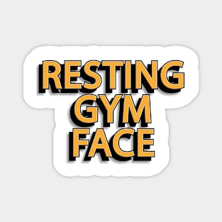 Resting Gym Face Magnet