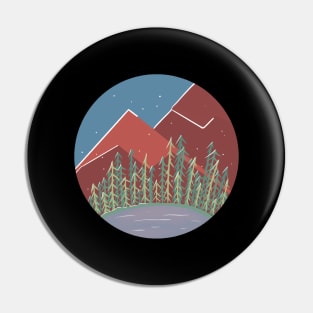 Snowy Mountains / Nature Camping Trip Pin