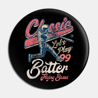 Classic Baseball batter Pin