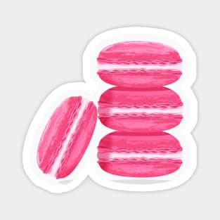 Pink macaron cakes Magnet