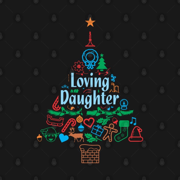 Loving Daughter Gift - Xmas Tree 2 - Christmas by Vector-Artist