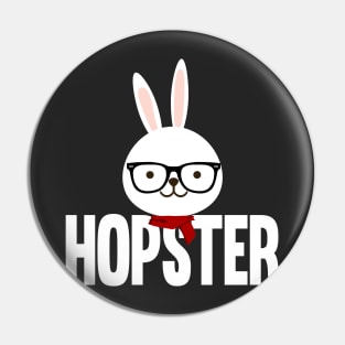 Hipster Bunny aka Hopster Pin