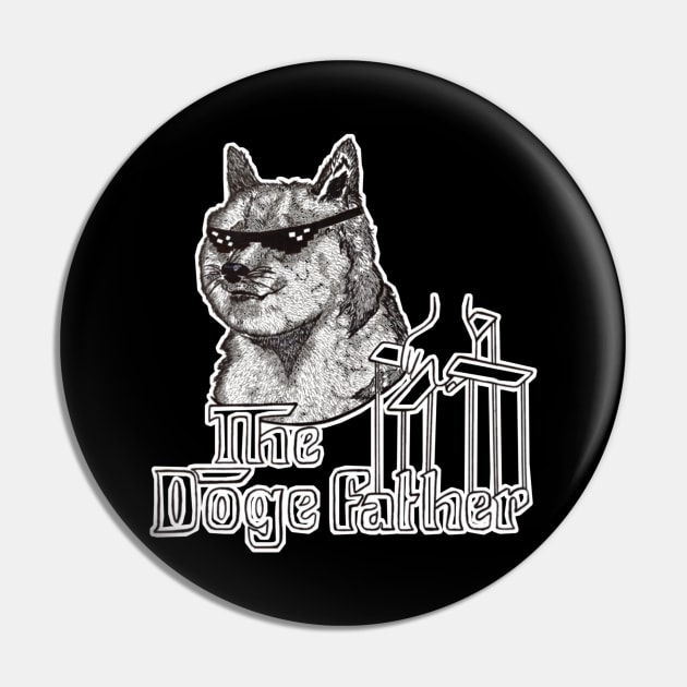 The dogfather Pin by Smriti_artwork