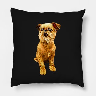 Brussels Griffon Bruxellois Cute Puppy Dog Pillow