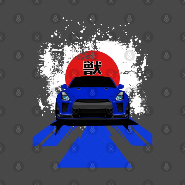 R35 jdm car flag japan by Car_Designer