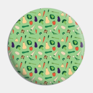 Simple Vegies Pattern in Green Pin