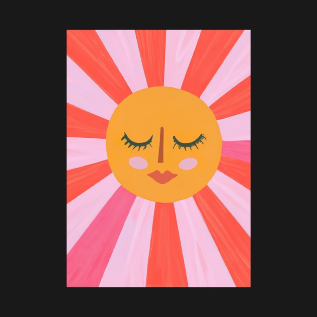 Minimalist Sun Face by maxcode