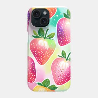 Big Rainbow Strawberries Phone Case