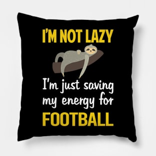 Funny Lazy Football Pillow