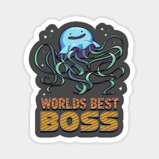 Worlds Best Boss Jellyfish Magnet