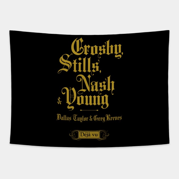 Crosby Stills Nash Young Tapestry by Kurasaki