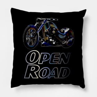 Motorbike Open Road Chopper Pillow