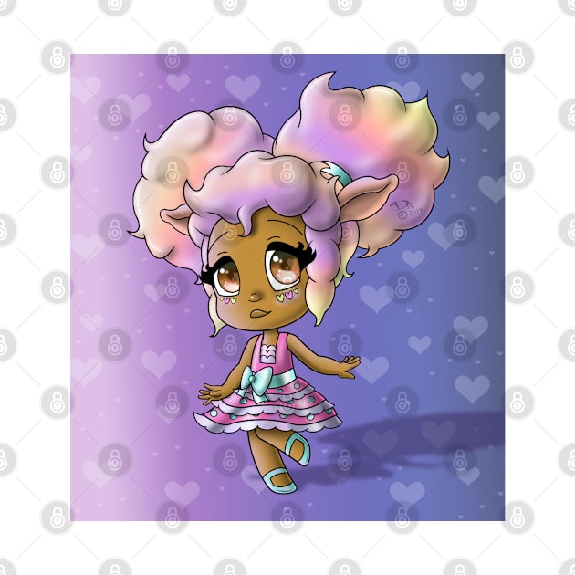 African American Girl with Sheep Ears by treasured-gift