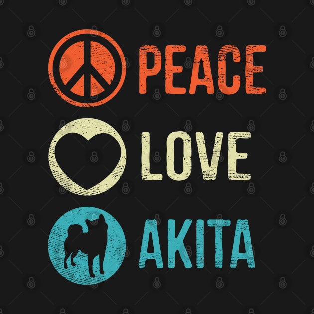 Peace Love Akita by stayilbee