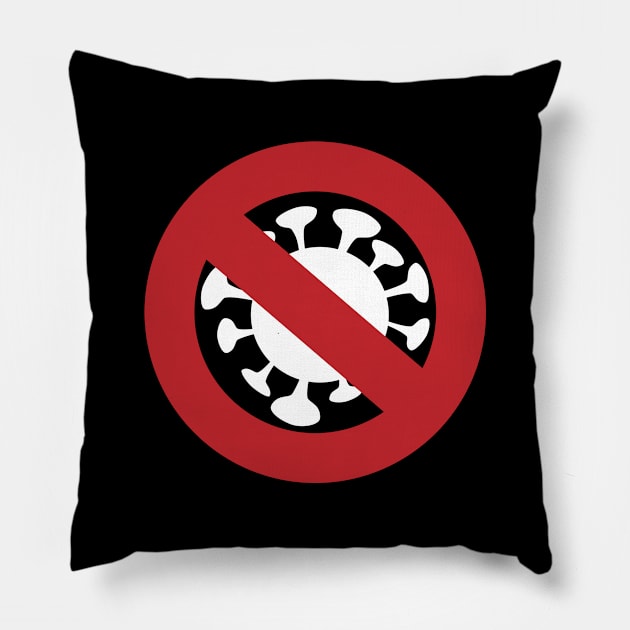 No to Corona Pillow by HelenDesigns