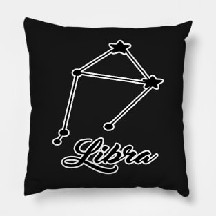 Libra Zodiac Constellation Design Pillow