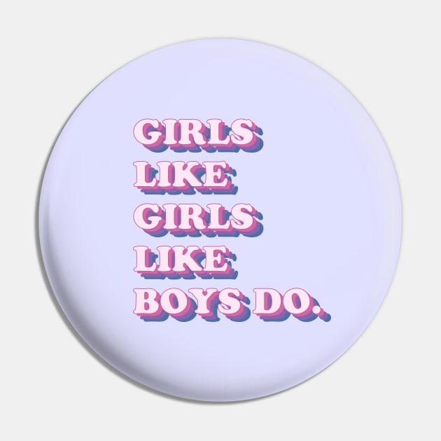 Girls like girls like boys do (bisexual flag) Pin by Flor Volcanica