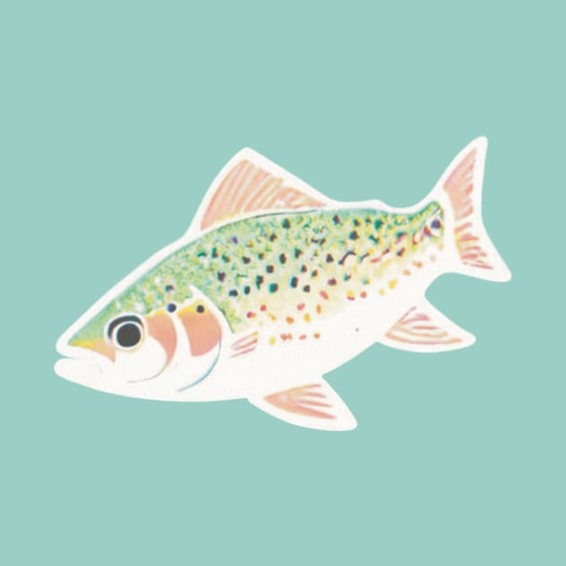 Simple Singular Trout Fish by TotoBeibee