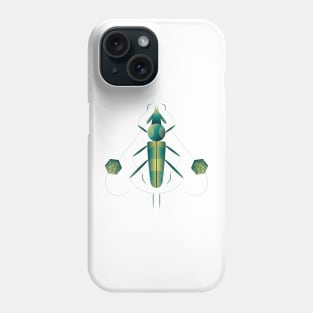 Green Longhorn Beetle Phone Case