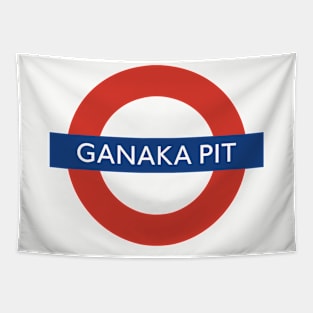 Murderbot Diaries Ganaka Pit Station Roundel London Underground Style Tapestry