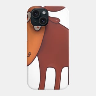 Cute Moose Drawing Phone Case