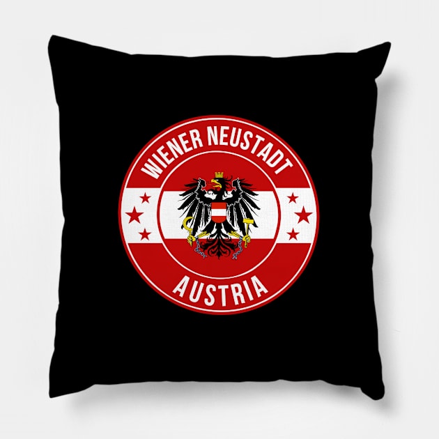 Wiener Neustadt Austria Pillow by urban-wild-prints