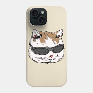 Cat with Glasses Phone Case