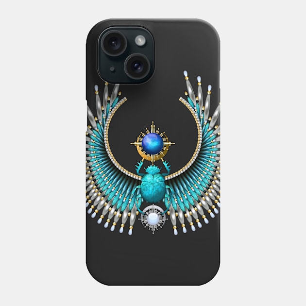 Egyptian Scarab 01 Phone Case by NaumaddicArts