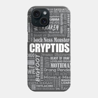 Cryptids in gray Phone Case