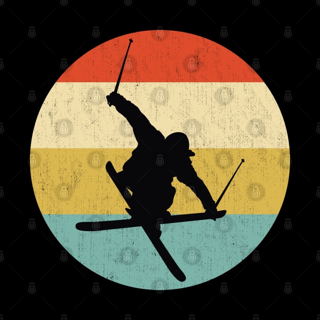 retro vintage skier by DragonTees