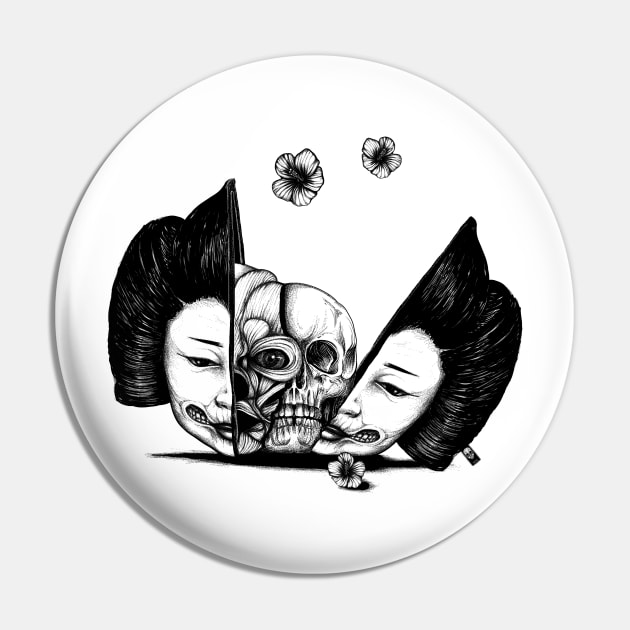 Head Split Gueisha Pin by fakeface