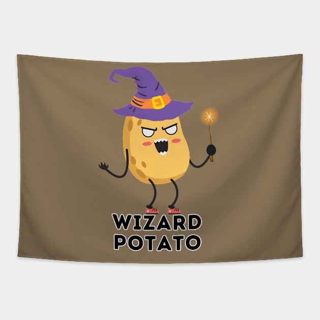 Wizard Potato Tapestry by Zero Pixel