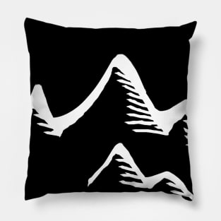 Black Mountain Design Pillow