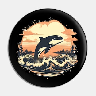 Orca Whale Tshirt, Killer Whale Shirt, Marine Biology Beach Marine Biologist Gifts, Ocean Conservation Environmental Tee, Animal Vintage Pin
