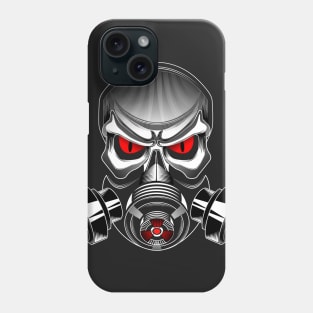 Skull With Gas Mask Phone Case