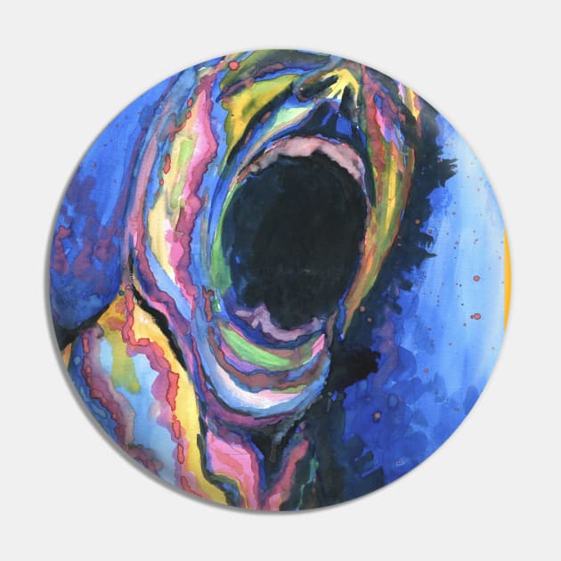Series of Screams - Ecstasy Pin by Austin Floyd Artwork
