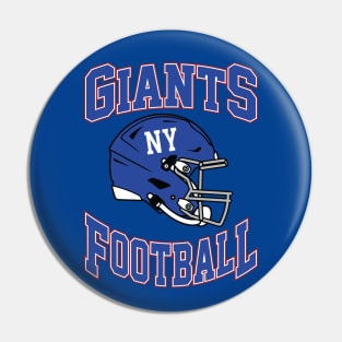 New York Giants Football Team Pin