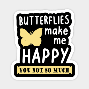 Butterflies Happy Summer Spring Flower Magnet