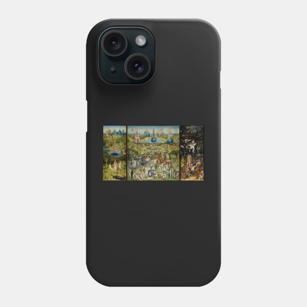 The Garden of Earthly Delights -  Hieronymus Bosch Phone Case by themasters