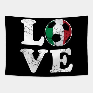 Italian Love Soccer Football Italia Flag Italy Tapestry
