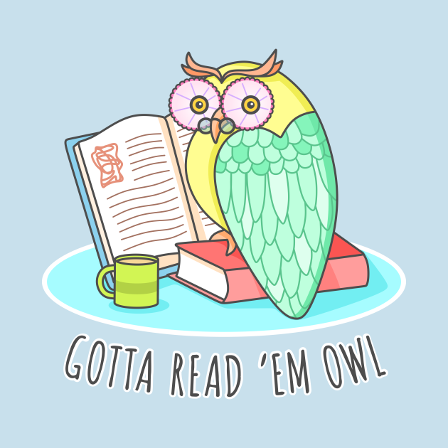 Reading Owl Novel TShirt TeePublic