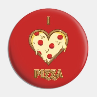 I Heart Pizza Pin