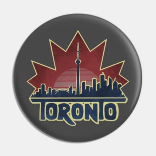 Toronto Skyline - Maple Leaf Pin