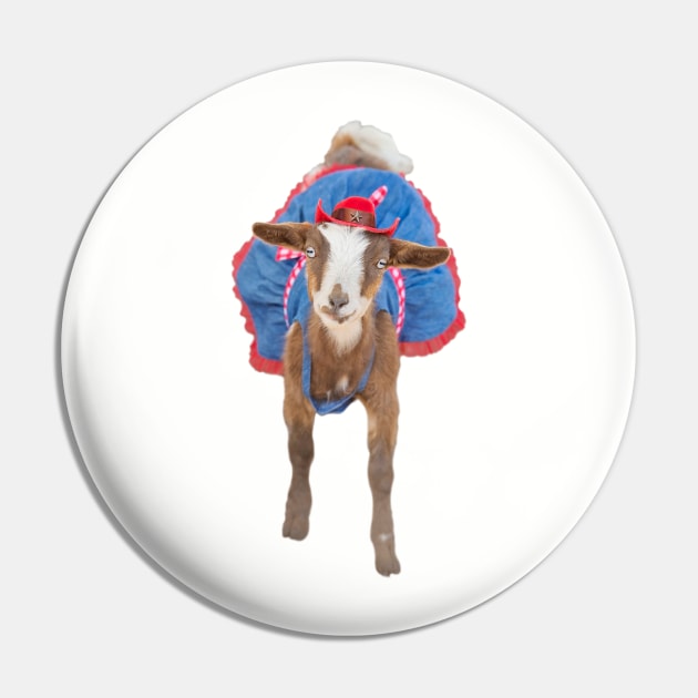 Cowgirl Goat Pin by Ory Photography Designs