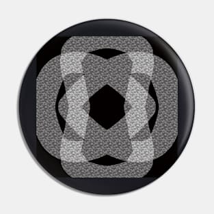 Abstract Black and Grey Pin